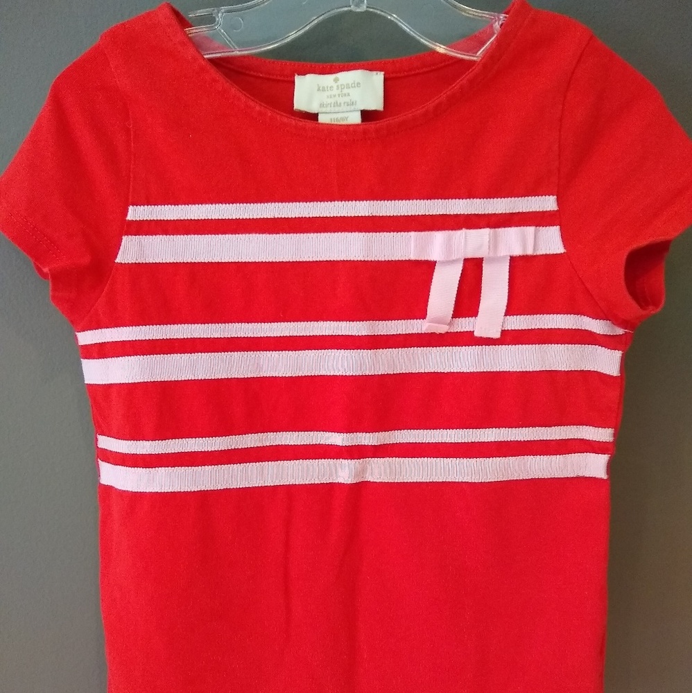 Red Kate Spade tee shirt 🎀 - Girls size 6